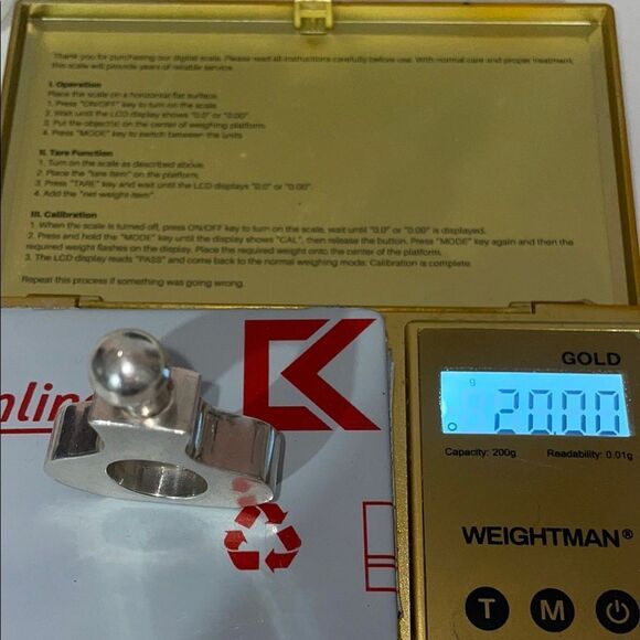 RARE! Sterling Silver Mexico 1970 Taxco Modernist Perfume Bottle - Picture 13 of 13